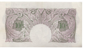 TEN SHILLINGS BANKNOTE PEPPIATT REF SHILL-11 - 10 Shillings Banknotes - Cambridgeshire Coins