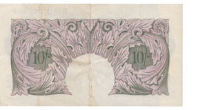 TEN SHILLINGS BANKNOTE PEPPIATT REF SHILL-6 - 10 Shillings Banknotes - Cambridgeshire Coins