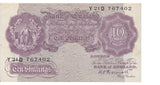TEN SHILLINGS BANKNOTE PEPPIATT REF SHILL-8 - 10 Shillings Banknotes - Cambridgeshire Coins