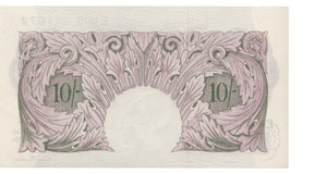 TEN SHILLINGS BANKNOTE PEPPIATT REF SHILL-9 - 10 Shillings Banknotes - Cambridgeshire Coins