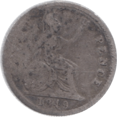 1849 FOURPENCE ( FAIR ) - Fourpence - Cambridgeshire Coins