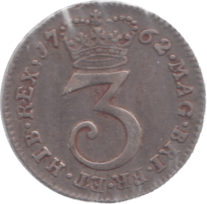 1762 MAUNDY THREEPENCE ( VF ) A