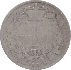 1839 SHILLING ( FAIR ) B - Shilling - Cambridgeshire Coins