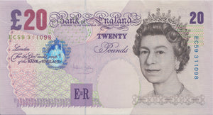 TWENTY POUNDS BANKNOTE BAILEY REF £20-17 - £20 Banknotes - Cambridgeshire Coins