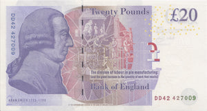 TWENTY POUNDS BANKNOTE BAILEY REF £20-7 - £20 Banknotes - Cambridgeshire Coins