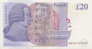 TWENTY POUNDS BANKNOTE BAILEY REF £20-9 - £20 Banknotes - Cambridgeshire Coins
