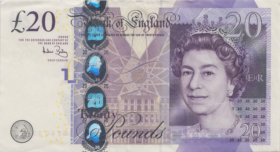 TWENTY POUNDS BANKNOTE LOWTHER REF £20-19 - £20 Banknotes - Cambridgeshire Coins