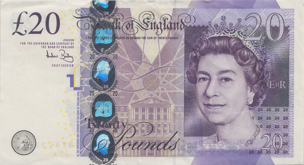 TWENTY POUNDS BANKNOTE LOWTHER REF £20-19 - £20 Banknotes - Cambridgeshire Coins