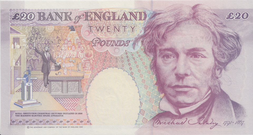 TWENTY POUNDS BANKNOTE LOWTHER REF £20-8 - £20 Banknotes - Cambridgeshire Coins