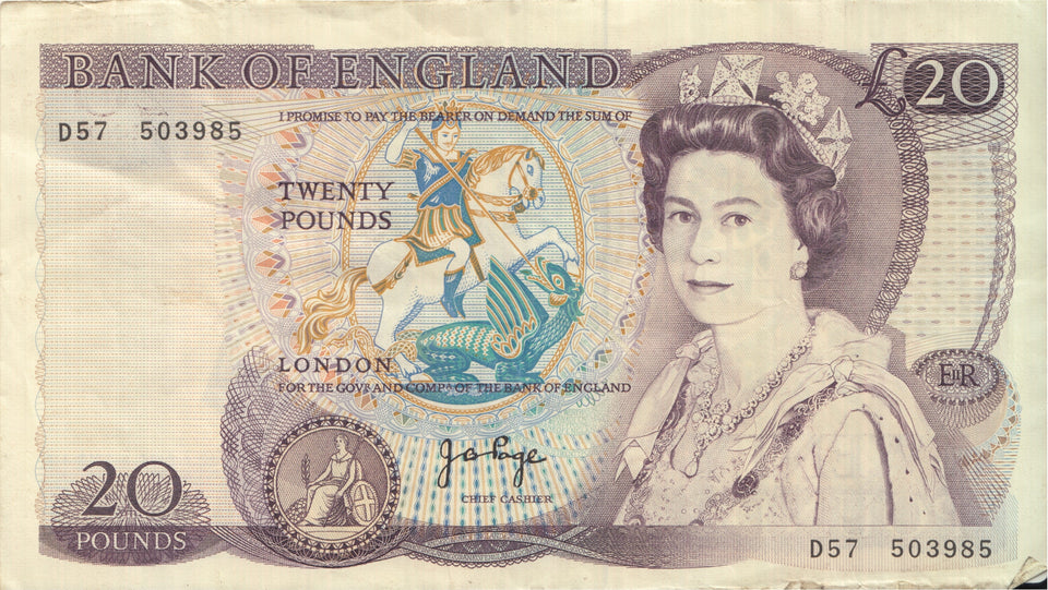 TWENTY POUNDS BANKNOTE PAGE £20-2 - £20 Banknotes - Cambridgeshire Coins