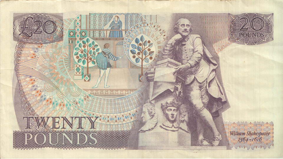 TWENTY POUNDS BANKNOTE PAGE REF £20-1 - £20 Banknotes - Cambridgeshire Coins