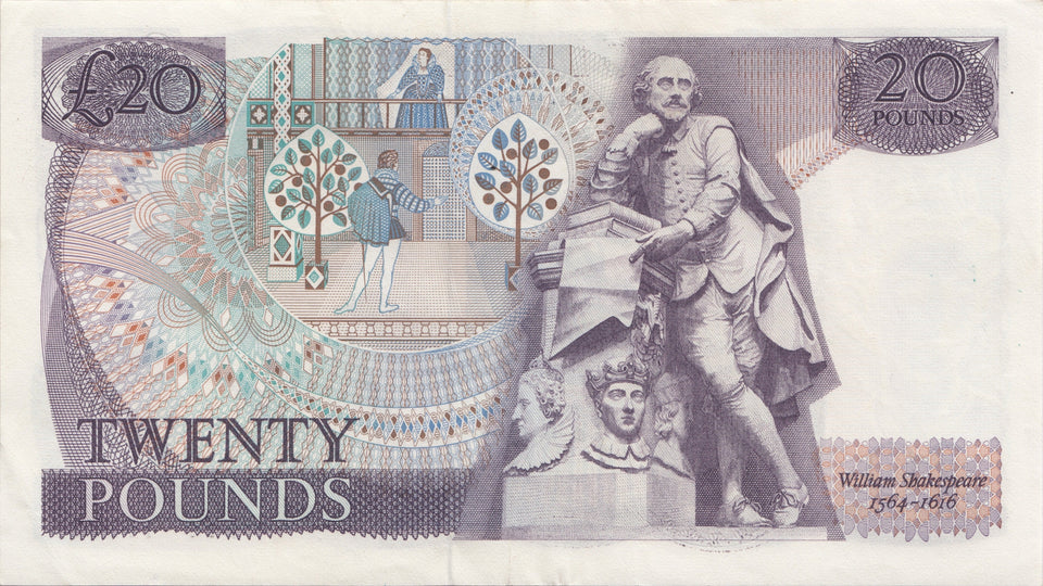TWENTY POUNDS BANKNOTE PAGE REF £20-2 - £20 Banknotes - Cambridgeshire Coins