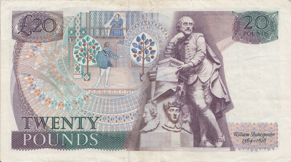 TWENTY POUNDS BANKNOTE SOMERSET REF £20-24 - £20 Banknotes - Cambridgeshire Coins