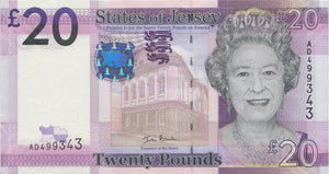 TWENTY POUNDS JERSEY BANKNOTE REF 1503 - World Banknotes - Cambridgeshire Coins