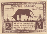TWO MARKS GERMANY NOTTGELD BANKNOTE REF 1491 - World Banknotes - Cambridgeshire Coins