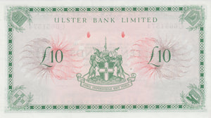 ULSTER BANK BELFAST TEN POUNDS BANKNOTE REF 1254 - World Banknotes - Cambridgeshire Coins