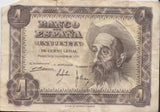 UNA PESETA BANK OF SPAIN REF 1336 - World Banknotes - Cambridgeshire Coins