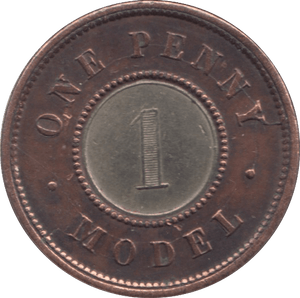 VICTORIAN ONE PENNY MODEL TOY MONEY - TOY MONEY - Cambridgeshire Coins