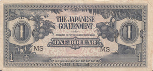 WWII 1 DOLLAR MALAYA JAPANESE GOVERNMENT BANKNOTE REF 1213 - World Banknotes - Cambridgeshire Coins